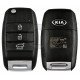 OEM Flip Key for KIA Seltos 2020-2021 Buttons:3 / Frequency:433 MHz / Transponder:  TIRIS RF430(8A)   /  Part No: 95430-Q6000