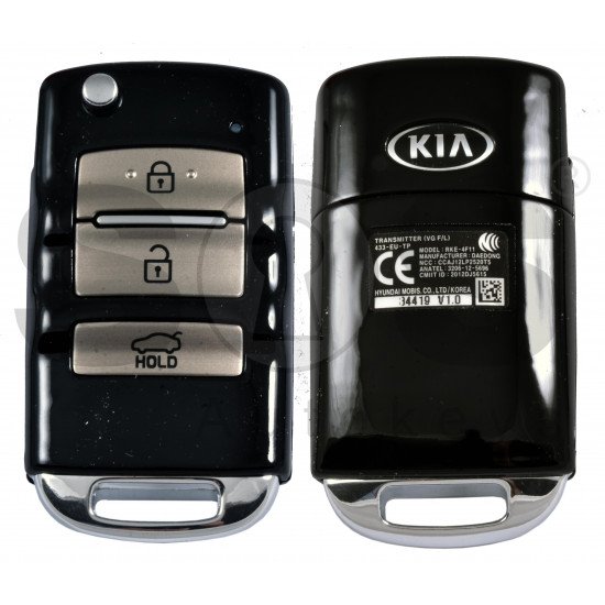 OEM Flip Key for KIA Cadenza 2014-2015 Buttons:3 / Frequency:433MHz / Transponder:PCF7936/HITAG 2 / Part No : 95430-3R300