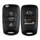OEM Flip Key for KIA Cadenza 2014-2016 Buttons:3 / Frequency:433MHz / Transponder:PCF 7936/ ID46/ HITAG 2 / Blade signature:HY22 / Part No 95430-3R500