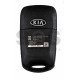 OEM Flip Key for KIA Cadenza 2014-2016 Buttons:3 / Frequency:433MHz / Transponder:PCF 7936/ ID46/ HITAG 2 / Blade signature:HY22 / Part No 95430-3R500