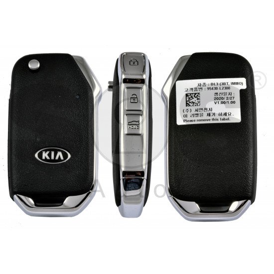 OEM Flip Key for Kia Optima 2020-2021+ Buttons:3 / Frequency:433MHz / Transponder: RF430(8A) / Blade signature:HY22 / Part No: 95430-L2300	