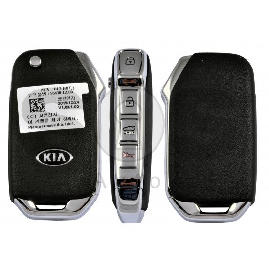 OEM Flip Key for Kia K5 2020+ Buttons:3 / Frequency:433MHz  / Blade signature:HY22 / Part No: 95430-L2000	