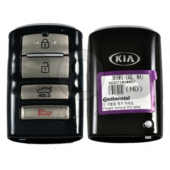 OEM Smart Key for KIA Cadenza/K900 2015+ Buttons: 3+1 / Frequency:433MHz / Transponder:PCF7952/HITAG 3 / Part No: 95440-3T300/3R600/3R601 / Keyless GO