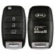 OEM Flip Key for KIA Rio 2011-2014 Buttons:3 / Frequency:433 MHz / Transponder:  No transponder  /  Part No: 95430-1W043		