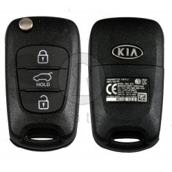 OEM Flip Key for Sorento 2012-2014 Buttons:3P/ Frequency:433MHz / Tranponder : PCF7936/HITAG 2/  Blade signature:HY22 / Part No 95430-2P910/2P911