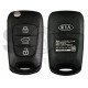 OEM Flip Key for KIA  Rio 2012 Buttons:3/ Frequency:433MHz / Tranponder : No transponder /  Blade signature:HY22 / Part No : 95430-1W002