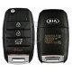 OEM Flip Key for KIA Sedona 2012+ Buttons:3+1P / Frequency:433 MHz / Transponder:  No transponder  /  Part No: 95430-A9100