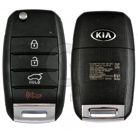 OEM Flip Key for KIA Niro 2020+ Buttons:3+1P / Frequency:433 MHz / Transponder:  No transponder  /  Part No: 95430-G5000