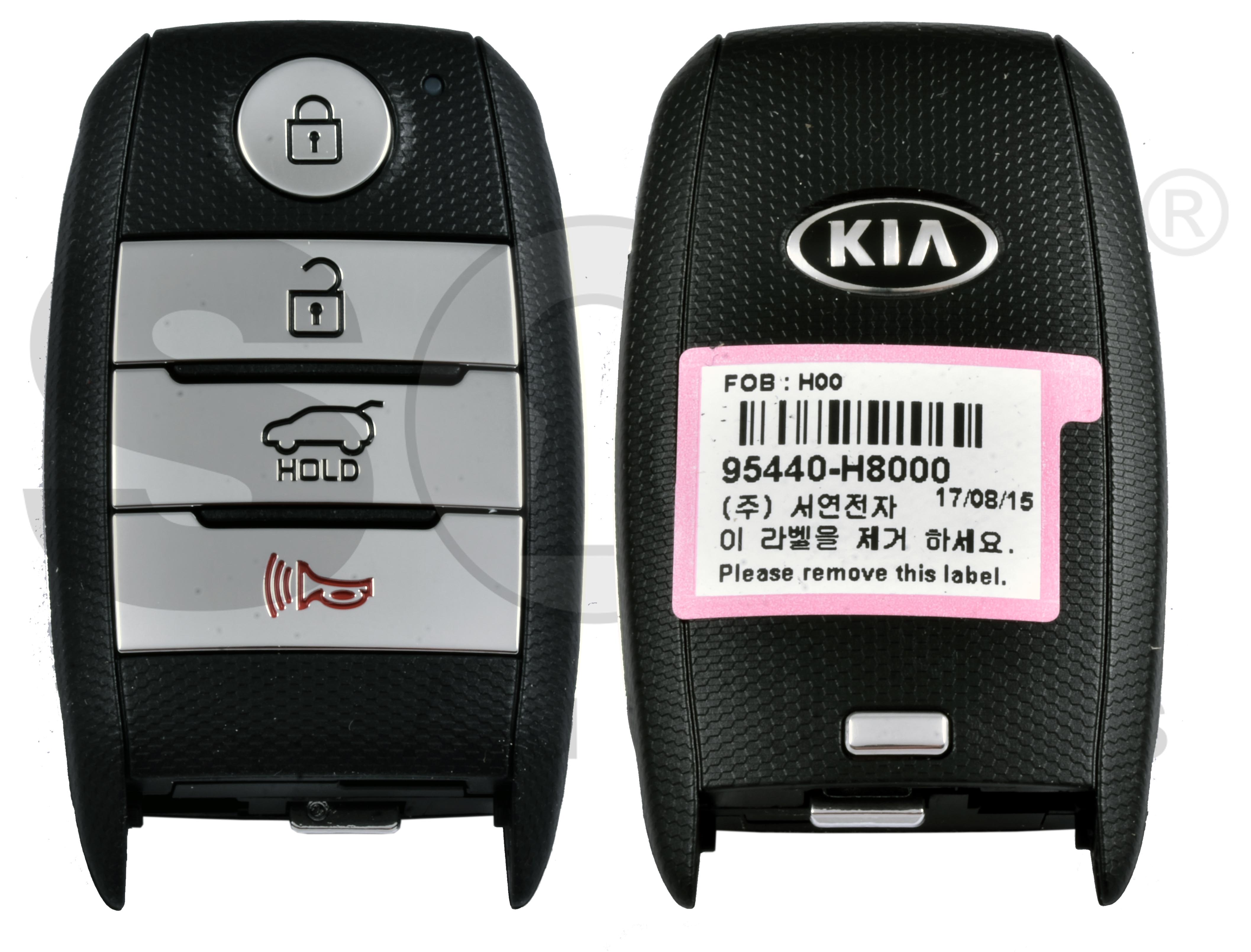 Kia Smart Key - 4 Tasten - 433Mhz - 95440-H8000 - Stonic - (2017-) -  Original Produkt