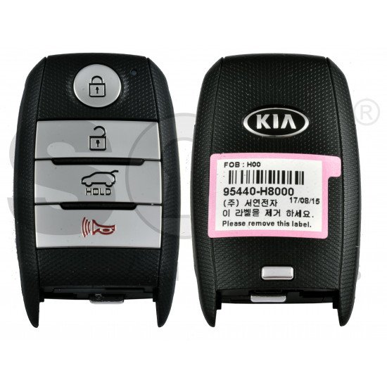 OEM Smart Key for KIA Stonic 2017-2018 Buttons:3+1P / Frequency: 433MHz / Transponder:  TIRIS RF430(8A) /  Part No:95440-H8000	 / Keyless GO /