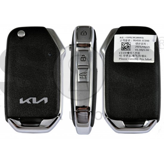 OEM Flip Key for Kia CEED 2022+  / Buttons:3 / Frequency:433MHz / Transponder: TEXAS CRYPTO 128BIT AES / Part No: 95430-J7200