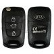 OEM Flip Key for Kia Cerato 2012  Buttons:3 / Frequency:433MHz / Transponder:PCF 7936/ HITAG2/ ID46   / Part.No : 95440-1M250