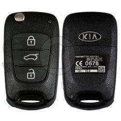 OEM Flip Key for Kia Sportage 2012  Buttons:3 / Frequency:433MHz / Transponder:PCF 7936/ HITAG2/ ID46   / Part.No : 95430-3U000