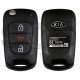 OEM Flip Key for Kia Soul 2012  Buttons:3 / Frequency:433MHz / Transponder:PCF 7936/ HITAG2/ ID46   / Part.No : 95430-2K330/95430-2K331
