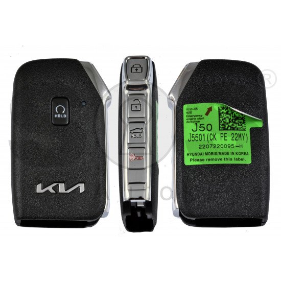 OEM Smart Key for Kia  Stinger 2022  Buttons:4+1/  Frequency:433MHz / Transponder:  NCF29A/HITAG AES /  Part No:95440-J5501	  Keyless Go / Automatic start 