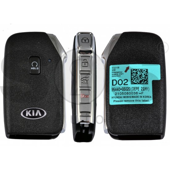 OEM Smart Key for Kia  Niro 2021  Buttons:4+1/  Frequency:433MHz / Transponder:  NCF29A/HITAG AES /  Part No:  95440-G5020  Keyless Go / Automatic start 
