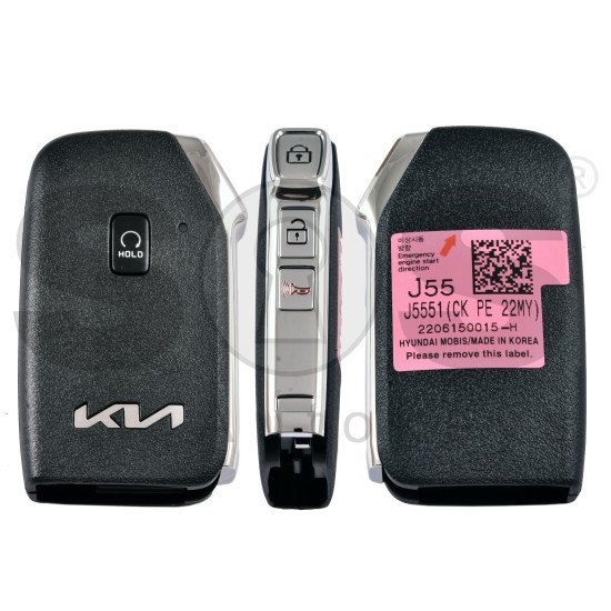 OEM Smart Key for Kia Stinger 2022  Buttons: 3+1/ Frequency:433MHz / Transponder:  NCF29A/HITAG3 /  Part No: 95440-J5551	/  Keyless Go   / Automatic Start