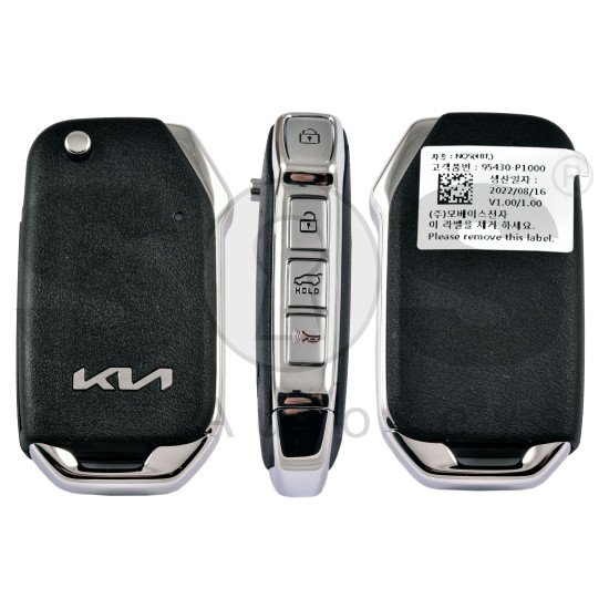 OEM Flip Key for Kia SPORTAGE 2022  / Buttons:3+1 / Frequency:433MHz / Transponder: NO transponder / Part No: 95430-P1000