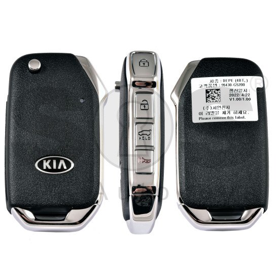 OEM Flip Key for Kia NIRO 2021  / Buttons:4/ Frequency:433MHz / Transponder: No Transponder / Part No:   95430-G5200