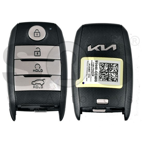OEM Smart Key for KIA  Sonet 2021 Buttons:4/ Frequency: 433MHz / Transponder: AES 6A/  Part No: 95440-CC400		/ Keyless GO / Automatic Start