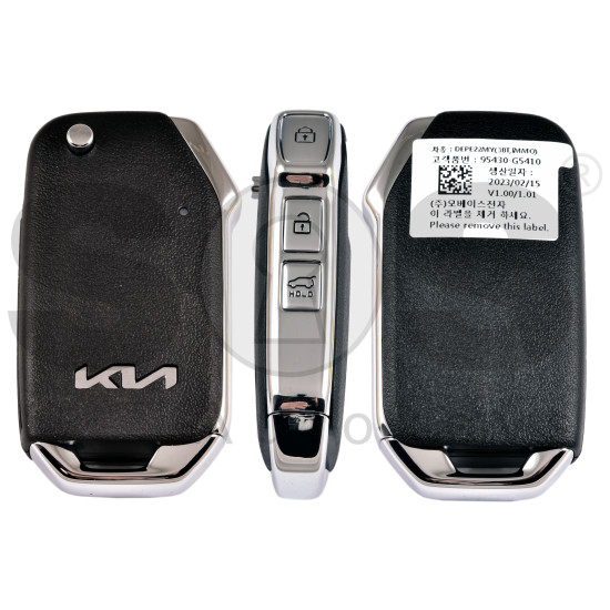OEM Flip Key for Kia NIRO 2023  Buttons: 3/ Frequency:433MHz / Transponder: TIRIS DST40 /  Part No:   95430-G5410	/  Keyless Go  