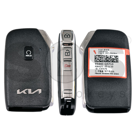 OEM Smart Key for Kia  SELTOS 2023 Buttons:4/  Frequency:433MHz / Transponder:  ATMEL AES 6A /  Part No:   95440-Q5710		/  Keyless Go /  Automatic Start 