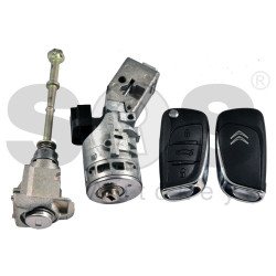 OEM Set For Citroen C4 Buttons:3 / Frequency: 433MHz / Transponder: PCF7941/HITAG 2 /  / Set Part No: 9435187480 9804778480