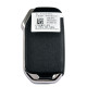 OEM Flip Key for Kia K3 2024  / Buttons:3 / Frequency:433MHz / Transponder: TIRIS RF430 (8A) / Part No:   95430-BC100