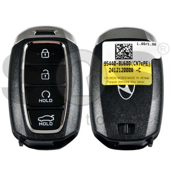 OEM Smart Key for Hyundai ELANTRA 2025+ Buttons:4 / Frequency:433MHz / Transponder: NCF29A/HITAG3 Part No: 95440-BU600 / Keyless Go / Automatic Start OEM Smart Key for Hyundai ELANTRA 2025+ Buttons:4 / Frequency:433MHz / Transponder: NCF29A/HITAG3 Part No: 95440-BU600 / Keyless Go / Automatic Start