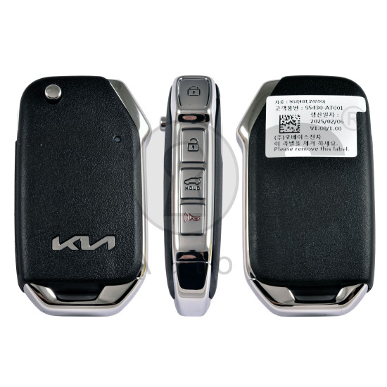 OEM Flip Key for Kia NIRO 2025+ / Buttons:3 / Frequency:433MHz / Transponder: TIRIS RF30 (8A) / Part No: 95430-AT001 OEM Flip Key for Kia NIRO 2025+ / Buttons:3 / Frequency:433MHz / Transponder: TIRIS RF30 (8A) / Part No: 95430-AT001