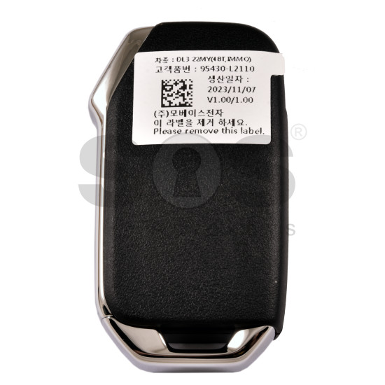 OEM Flip Key for Kia K5 / Buttons:4 / Frequency:433MHz / Transponder: TIRIS RF30 (8A) / Part No: 95430-L2110 OEM Flip Key for Kia K5 / Buttons:4 / Frequency:433MHz / Transponder: TIRIS RF30 (8A) / Part No: 95430-L2110