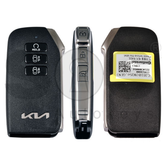 OEM Smart Key for Kia SPORTAGE HYBRID 2023 Buttons: 6 / Frequency:433MHz / Transponder: NCF29A/HITAG AES / Part No: 95440-CJ810 / Keyless Go / Automatic Start OEM Smart Key for Kia SPORTAGE HYBRID 2023 Buttons: 6 / Frequency:433MHz / Transponder: NCF29A/HITAG AES / Part No: 95440-CJ810 / Keyless Go / Automatic Start