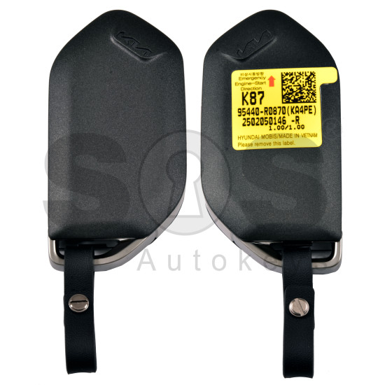 OEM Smart Key for KIA CARNIVAL  2025   Buttons:6 / Frequency:433MHz / Transponder: NCF29A/HITAG AES  /  Part No:  95440-R0870		/ Keyless Go / Automatic Start 