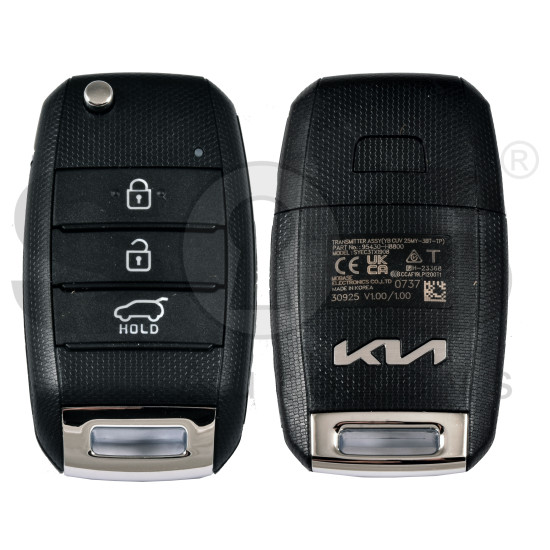 OEM Flip Key for KIA RIO 2025 Buttons:3 / Frequency:433 MHz / Transponder: TIRIS RF430 (8A)  /  Part No: 95430-H8800