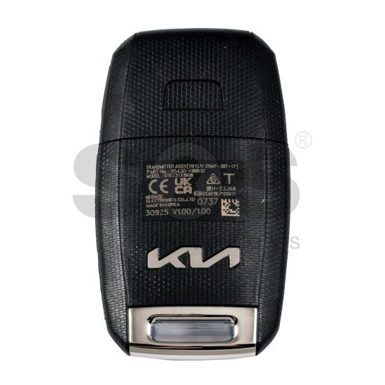 OEM Flip Key for KIA RIO 2025 Buttons:3 / Frequency:433 MHz / Transponder: TIRIS RF430 (8A)  /  Part No: 95430-H8800