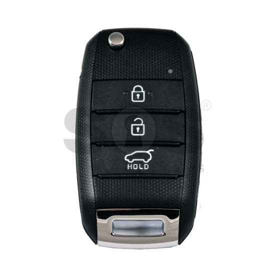 OEM Flip Key for KIA RIO 2025 Buttons:3 / Frequency:433 MHz / Transponder: TIRIS RF430 (8A)  /  Part No: 95430-H8800