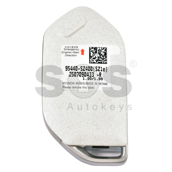 OEM Smart Key for KIA EV4 2026 Buttons:4/ Frequency:433MHz / Transponder: NCF29A/HITAG AES / Part No: 95440-SZ400 / Keyless Go / Automatic Start OEM Smart Key for KIA EV4 2026 Buttons:4/ Frequency:433MHz / Transponder: NCF29A/HITAG AES / Part No: 95440-SZ400 / Keyless Go / Automatic Start