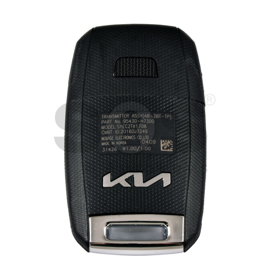 OEM Flip Key for Kia SOLUTO 2022-2025 Buttons:2 / Frequency:433MHz / Transponder: PCF7938    / Immobiliser System:Immobiliser Box / Part No:  95430-H7300 