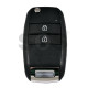 OEM Flip Key for Kia SOLUTO 2022-2025 Buttons:2 / Frequency:433MHz / Transponder: PCF7938    / Immobiliser System:Immobiliser Box / Part No:  95430-H7300 