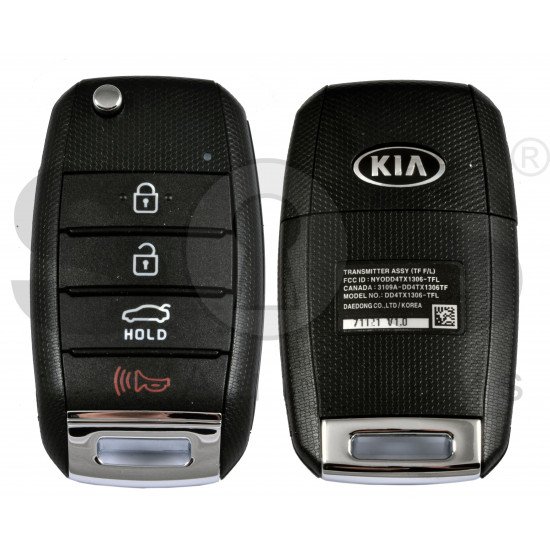 OEM Flip Key for KIA Optima 2014 Buttons:4 / Frequency:315 MHz / Transponder: No Transponder   /  Part No: 95430-2T560