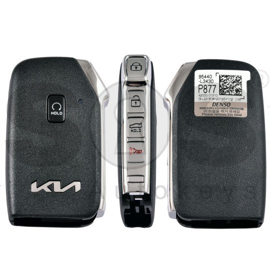 OEM Smart Key for Kia K5 2021 Buttons: 4+1/ Frequency:433MHz / Transponder:  NCF29A/HITAG3 /  Part No: 95440-L3430	/  Keyless Go   / Automatic Start