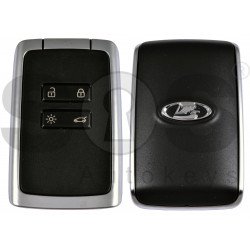 OEM Smart Card  Lada Buttons:4 / Frequency:433MHz / Transponder: NCF29A HITAG AES/ Blade signature:VA2 / Immobiliser System:BCM /  Keyless GO / Black&Silver 