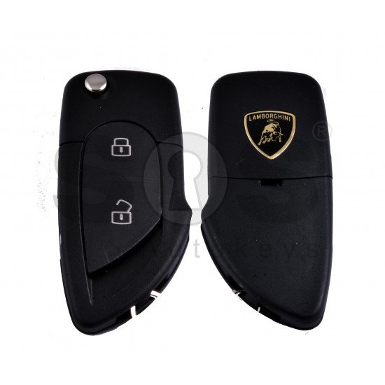 OEM Flip Key for Lamborghini Buttons:2 / Frequency:315MHz / Transponder: ID48/ Blade signature:HU66 / Part No: 400837231A