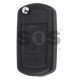 Flip Key for Land Rover Buttons:3 / Frequency:434MHz / Transponder:PCF 7941 / Blade signature:HU101 / Immobiliser System:BCM / Part No: YWX500160 / LR088260 (CWE500041SW)