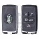 OEM Smart key for Land/Range Rover Buttons:4+1 / Frequency:434MHz / Transponder: HITAG PRO / Blade signature:HU101 / Immobiliser System:KVM / Part No: PEPS(SUV)JK52-15K601-DG / Keyless Go