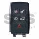 OEM Smart key for Land/Range Rover 2018+ Buttons:4+1 / Frequency:315MHz / Transponder: HITAG PRO / Part No: PS(SUV) JK52-15K601-AF / Blade signature:HU101