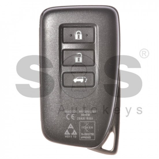 OEM Smart Key for Lexus Buttons:3 / Frequency: 433MHz / Transponder: Texas Crypto/ 128-Bit/ AES / First Page: A8 / Part No: 89904-78590 / 89904-78591 / Model: BG1EW / Keyless Go OEM Smart Key for Lexus Buttons:3 / Frequency: 433MHz / Transponder: Texas Crypto/ 128-Bit/ AES / First Page: A8 / Part No: 89904-78590 / 89904-78591 / Model: BG1EW / Keyless Go
