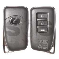 OEM Smart Key for Lexus Buttons:3 / Frequency: 433MHz / Transponder: Texas Crypto/ 128-Bit/ AES / First Page: A8 / Part No: 89904-78590 / 89904-78591 / Model: BG1EW / Keyless Go