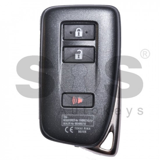 OEM Smart Key for Lexus NX200 Buttons:2+1 / Frequency:434MHz ...