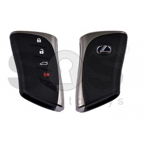 OEM Smart Key for Lexus ES 350 2019+/ Buttons:3+1 / Frequency:434MHz / Transponder:Texas Crypto/ 128-bit/ AES / First Page: AA / Blade signature:TOY-48 / Part No: 8990H-33081/8990H-33080 / Keyless Go
